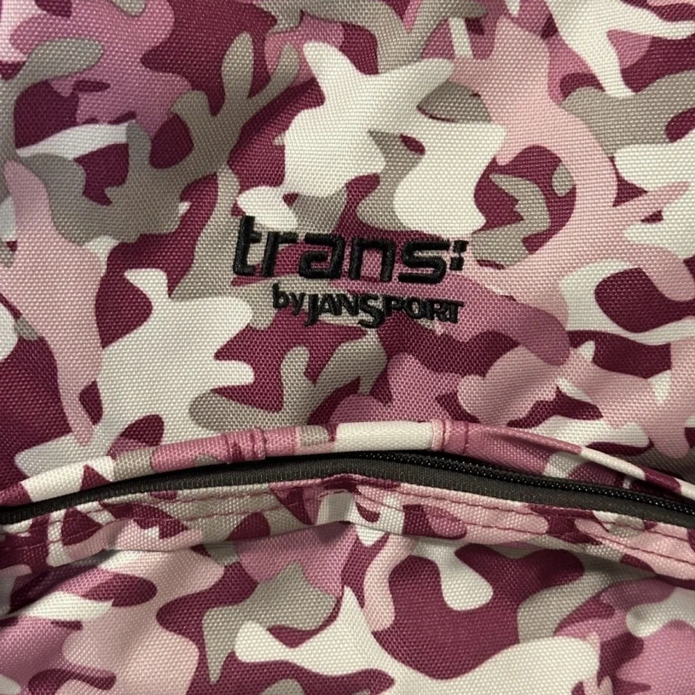 NWTS Trans by JanSport Backpack Camouflage Camo Large Expandable‎ Purple Gray